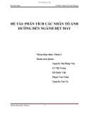 Bài tiểu luận đề tài: Phân tích các nhân tố ảnh hưởng đến ngành dệt may