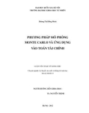 Luận văn Thạc sĩ Khoa học: Phương pháp mô phỏng Monte Carlo và ứng dụng vào toán tài chính