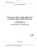 Đề tài khoa học cấp bộ: Ứng dụng công nghệ thông tin vào hoạt động tiếp công dân