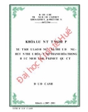 Khóa luận tốt nghiệp: Xuất khẩu lao động ở xã Thiệu Dương - Huyện Thiệu Hóa - Tỉnh Thanh Hóa trong bối cảnh hội nhập kinh tế quốc tế