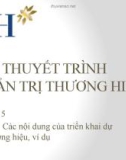 Bài thuyết trình quản trị thương hiệu: Các nội dung của triển khai dự án thương hiệu, ví dụ