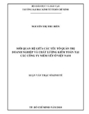 Luận văn Thạc sĩ Kinh tế: Mối quan hệ giữa các yếu tố quản trị doanh nghiệp và chất lượng kiểm toán tại các công ty niêm yết ở Việt Nam