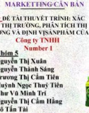 Bài thuyết trình: Xác định thị trường, phân tích thị trường và định vị sản phẩm của Công ty TNHH Number 1