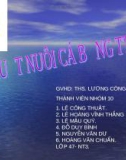 Bài thuyết trình Kỹ thuật nuôi cá bống tượng