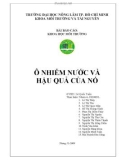 Bài báo cáo Khoa học môi trường: Ô nhiễm nước và hậu quả của nó