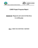 Báo cáo nghiên cứu khoa học Diagnosis and control of diarrhoea in suckling pigs - MS 2 