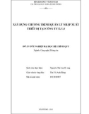 Luận văn: Quản lý nhập xuất thiết bị tại công ty ECS ﻿