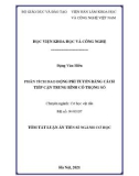Tóm tắt luận án Tiến sĩ ngành Cơ học: Phân tích dao động phi tuyến bằng cách tiếp cận trung bình có trọng số