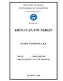 Khóa luận tốt nghiệp Văn hóa du lịch: Tìm hiểu một số điểm du lịch được học sinh sinh viên yêu thích ở Hải Phòng