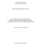 Luận văn Thạc sĩ Toán học: Bài toán biên thứ nhất đới với phương trình đạo hàm riêng cấp hai tuyến tính với dạng đặc trưng không âm