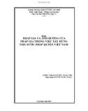 Tiểu luận: Pháp gia và ảnh hưởng của pháp gia trong việc xây dựng nhà nước pháp quyền Việt Nam