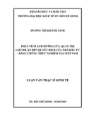 Luận văn Thạc sĩ Kinh tế: Phân tích ảnh hưởng của quản trị lợi nhuận đến quyết định của nhà đầu tư - Bằng chứng thực nghiệm tại Việt Nam