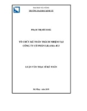 Luận văn Thạc sĩ Kế toán: Tổ chức kế toán trách nhiệm tại Công ty cổ phần Lilama 45.3