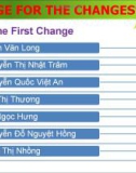 Thuyết trình: Change for the changes' sake