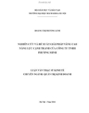 Luận văn Thạc sĩ Quản trị kinh doanh: Nghiên cứu và đề xuất giải pháp nâng cao năng lực cạnh tranh của công ty TNHH Phương Minh