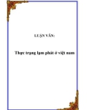 Luận văn tốt nghiệp: Thực trạng lạm phát ở việt nam