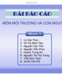 Báo cáo môn môi trường và con người: Sự gia tăng dân số tác động như thế nào đến tài nguyên đất?