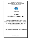 Kế toán tốt nghiệp Kế toán - Kiểm toán: Một số biện pháp nhằm khắc phục những tồn tại trong công tác kê khai và hoàn thuế GTGT tại Công ty TNHH An Thái