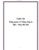 Luận văn Tổng quan về Tổng công ty Dệt – May Hà Nội