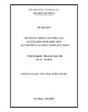 Luận văn: HỆ THỐNG THÔNG TIN PHÂN TÁN QUẢN LÍ HỌC SINH-SINH VIÊN TẠI TRƯỜNG CAO ĐẲNG NGHỀ QUY NHƠN