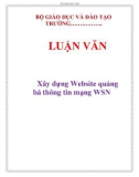 Luận văn: Xây dựng Website quảng bá thông tin mạng WSN