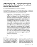 Báo cáo khoa học: 15-Ketodihydro-PGF2α, Progesterone and Cortisol Proﬁles in Heifers after Induction of Parturition by Injection of Dexamethasone