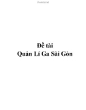 Đề tài Quản Lí Ga Sài Gòn