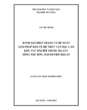 Luận văn Thạc sĩ Khoa học: Đánh giá hiện trạng và đề xuất giải pháp bảo vệ hệ thực vật bậc cao khu vực bãi bồi thuộc hạ lưu sông Thu Bồn, thành phố Hội An