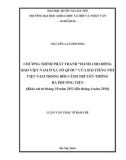 Luận văn Thạc sĩ Báo chí học: Chương trình phát thanh 'Dành cho đồng bào Việt Nam ở xa tổ quốc' của Đài tiếng nói Việt Nam trong bối cảnh truyền thông đa phương tiện