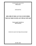 Tóm tắt luận văn Thạc sỹ Luật học: Điều kiện có hiệu lực của di chúc miệng theo quy định của Bộ luật Dân sự Việt Nam