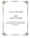 Luận văn tốt nghiệp: Những biện pháp cần được áp dụng nhằm nâng cao hiệu quả thu xếp và huy động vốn tại công ty tài chính dầu khí