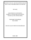 Tóm tắt Luận văn tiến sĩ Văn hóa dân gian: Nghi lễ Mỡi của người Mường (nghiên cứu trường hợp người Mường ở huyện Lạ Sơn, tỉnh Hòa Bình)