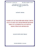 Luận án tiến sĩ Kỹ thuật: Nghiên cứu sự thay đổi một số đặc trưng cơ lý của đất yếu thành phố Hồ Chí Minh theo các lộ trình ứng suất dỡ tải trong tính toán hố đào sâu