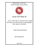 Luận văn Thạc sĩ Kinh doanh thương mại: Đầu tư trực tiếp của Tập đoàn Công nghiệp Viễn thông Quân đội Viettel tại Mozambique: Thực trạng và Giải pháp