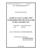 Luận án Tiến sĩ Quản lý công: Cơ sở lý luận và thực tiễn về định biên đối với cơ quan Bộ ở Việt Nam hiện nay