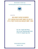 Luận văn Thạc sĩ Kinh tế: Bài học kinh nghiệm từ chính sách hỗ trợ lãi suất của Việt Nam giai đoạn 2009 - 2010