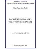 Luận văn Thạc sĩ Ngữ văn: Đặc điểm văn xuôi nghệ thuật Nguyễn Quang Lập