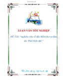 luận văn: nghiên cứu về đặc điểm thơ ca dân tộc thái hiện đại