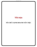 Tiểu luận: Tổ chức kinh doanh Yến tiệc