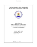 Bài tiểu luận Công nghệ sản xuất dược phẩm kỹ thuật chiết xuất Quinidin từ Cinchona Condaminea