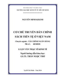 Luận văn Thạc sĩ Kinh tế: Cơ chế truyền dẫn chính sách tiền tệ ở Việt Nam - Nguyễn Minh Khánh