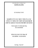 Tóm tắt luận văn Thạc sĩ Tài chính ngân hàng: Nghiên cứu cấu trúc vốn của các công ty niêm yết trên Sở Giao dịch chứng khoán thành phố Hồ Chí Minh