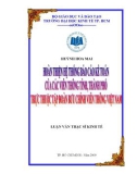 Luận văn Thạc sĩ Kinh tế: Hoàn thiện hệ thống báo cáo kế toán của các viễn thông tỉnh, thành phố trực thuộc Tập đoàn Bưu chính Viễn thông Việt Nam