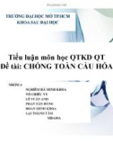 Tiểu luận: Chống toàn cầu hóa