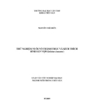 luận văn: THỬ NGHIỆM NUÔI VỖ THÀNH THỤC VÀ KÍCH THÍCH SINH SẢN VỌP(Geloina coaxans)