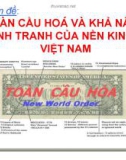 BÁO CÁO TOÀN CẦU HOÁ VÀ KHẢ NĂNG CẠNH TRANH CỦA NỀN KINH TẾ VIỆT NAM