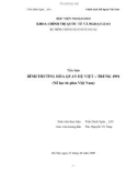 Tiểu luận: Bình thường hóa quan hệ Việt Trung 1991