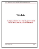 Tiểu luận: Tầm quan trọng của việc ra quyết định quản trị và những sai lầm phổ biến