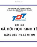 XÃ HỘI HỌC KINH TẾ