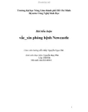 Bài tiểu luận: Vắc_xin phòng bệnh Newcastle